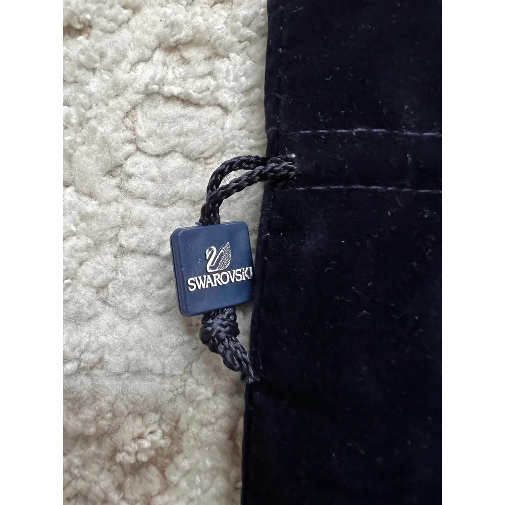 Swarovski Jewelry Pouch Drawstring Velvet Blue Gift‎ Bag